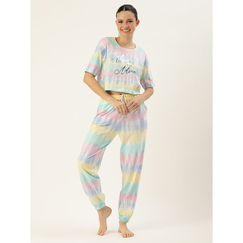 Slumber Jill Motley Lounge Made of 100% Cotton Tie & Dyed Style (Set of 2) (S)
