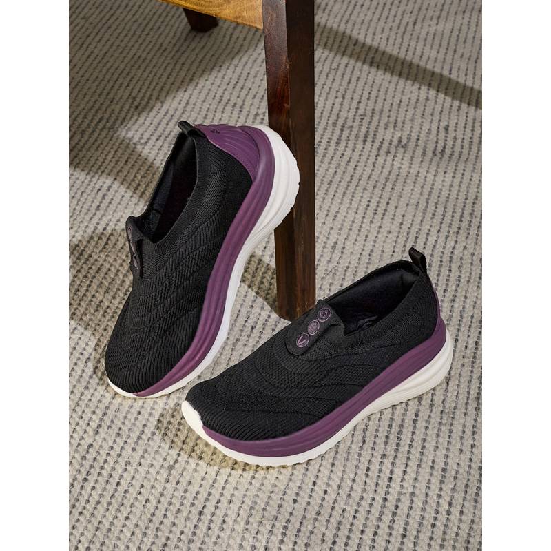 Campus GLIMO Women Black Walking Shoes (UK 5)