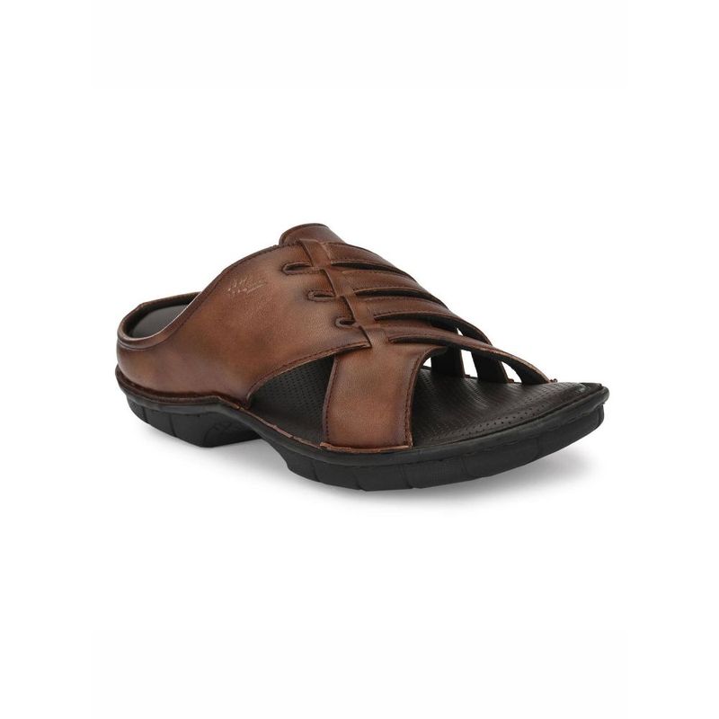 Hitz Brown Leather Sandal - Uk 7
