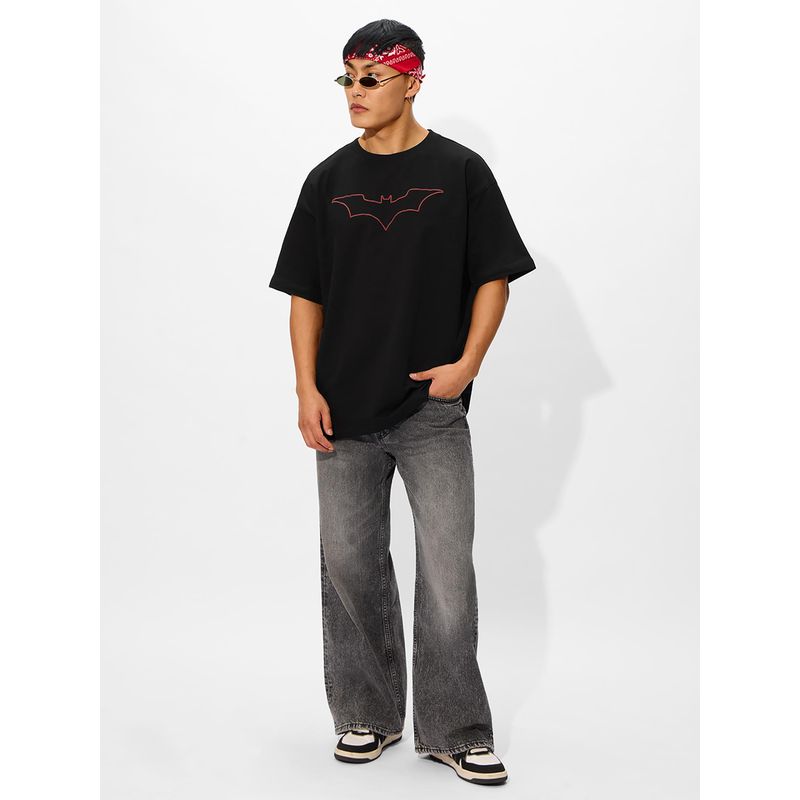 The Souled Store Official Batman Justice Oversized Mens T-Shirt (XL)