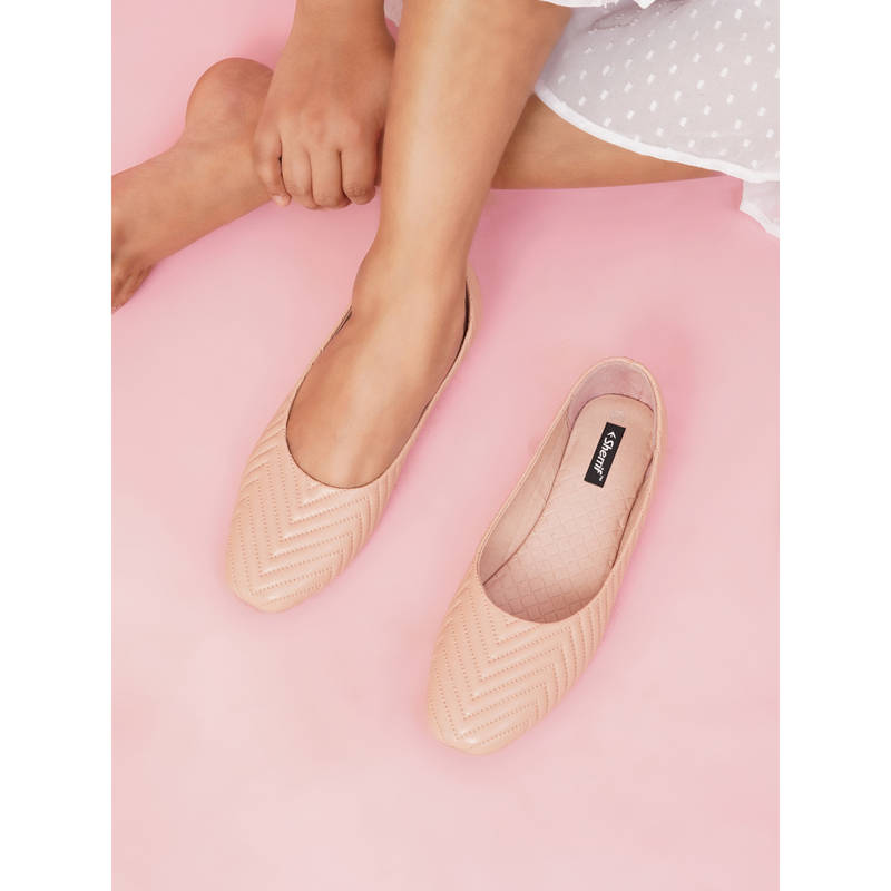 Sherrif Shoes Women Nude Casual Ballerina (EURO 37)