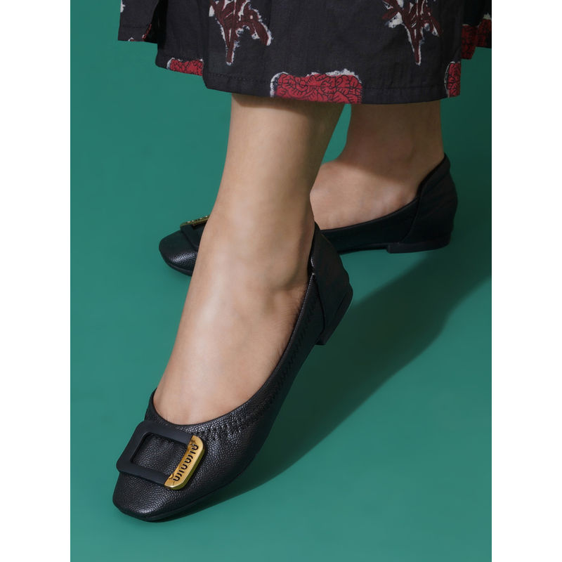 Sherrif Shoes Women Black Casual Ballerina (EURO 40)