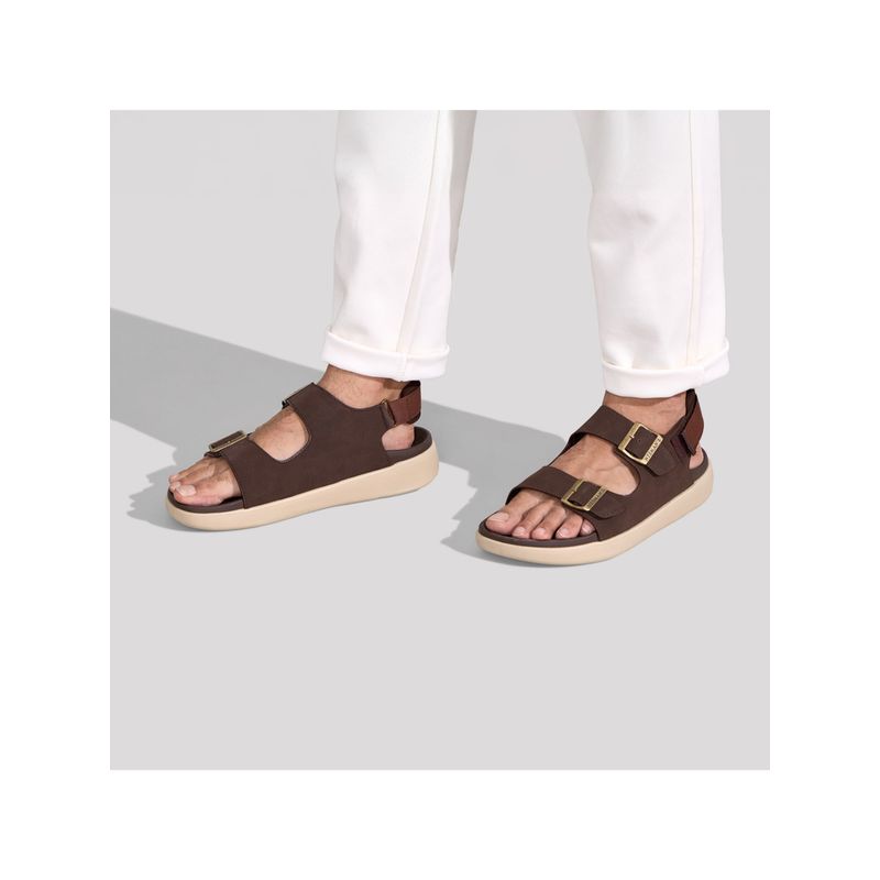 Neeman's Brown Pure Whoosh Duo Glides Sandals (UK 9)