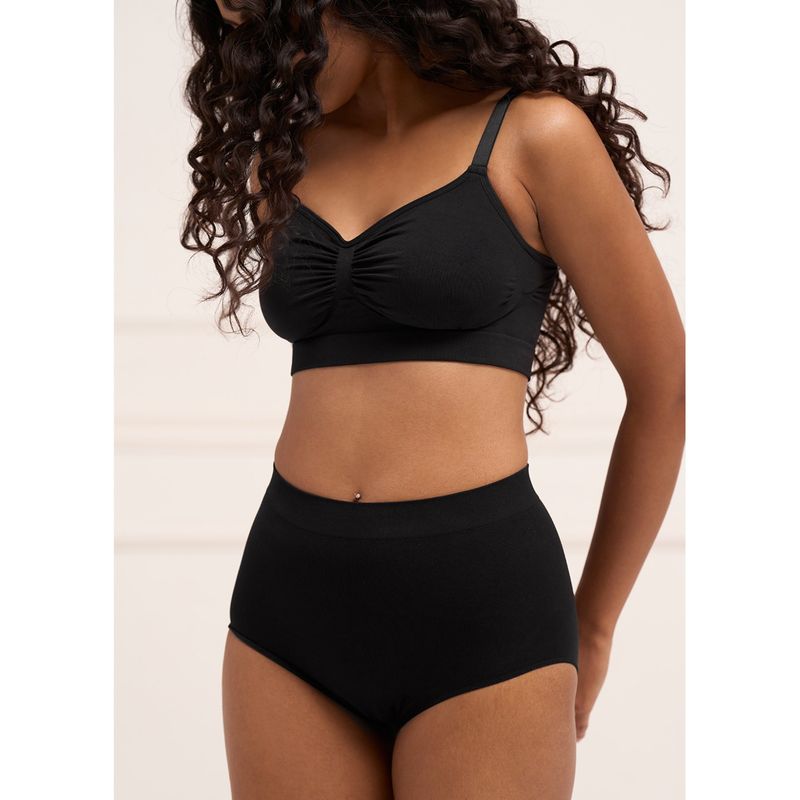 Underneat Women Seamless Highwaist Stretchable Tummy Tucker Shaper Brief (M)