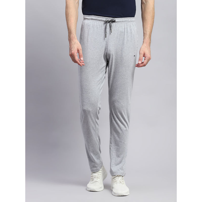 Monte Carlo Men Grey Solid Trackpant (L)
