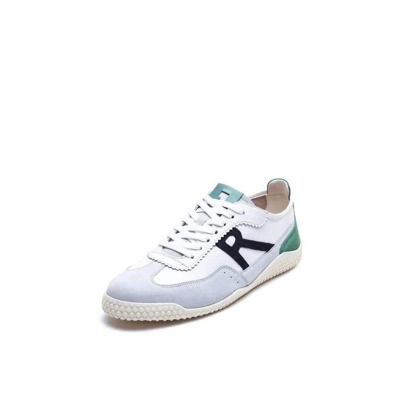 Rare Rabbit Men White Suede Lace-Up Sneakers (UK 7)