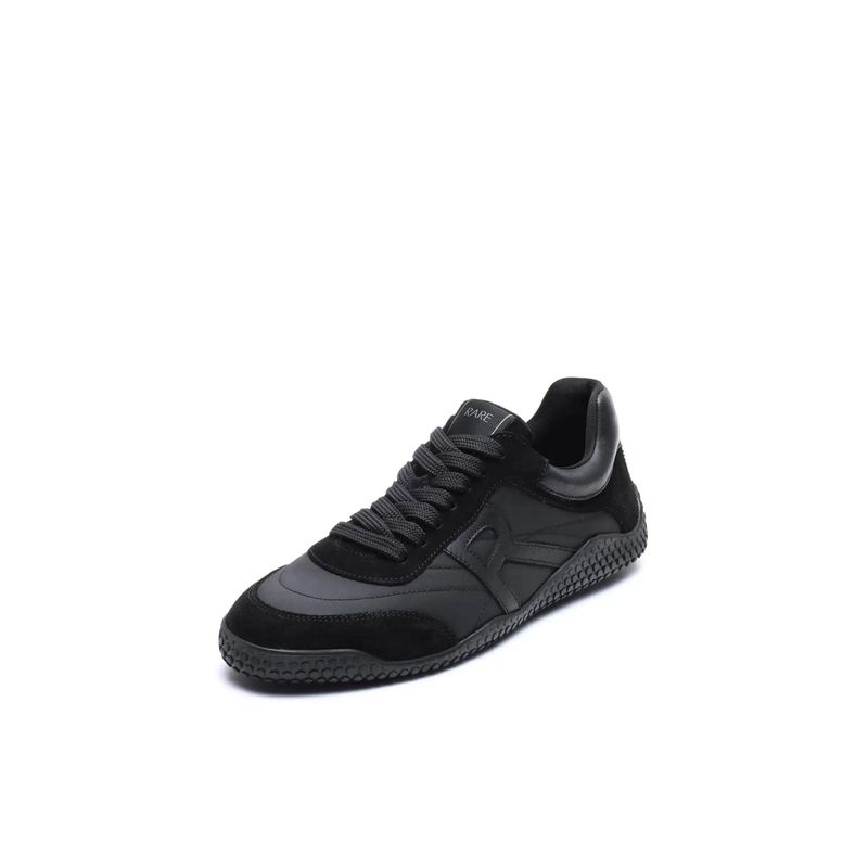 Rare Rabbit Men Black Suede Lace-Up Sneakers (UK 7)