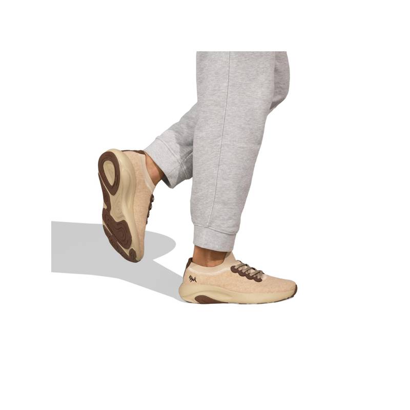 Neeman's Beige Lush Glider Sneakers For Unisex (UK 10)