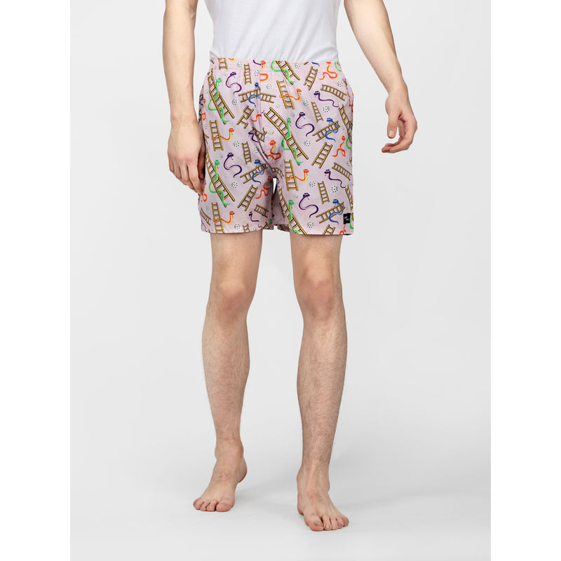 Whats Down Snakes & Lads Boxers - Pink (M)