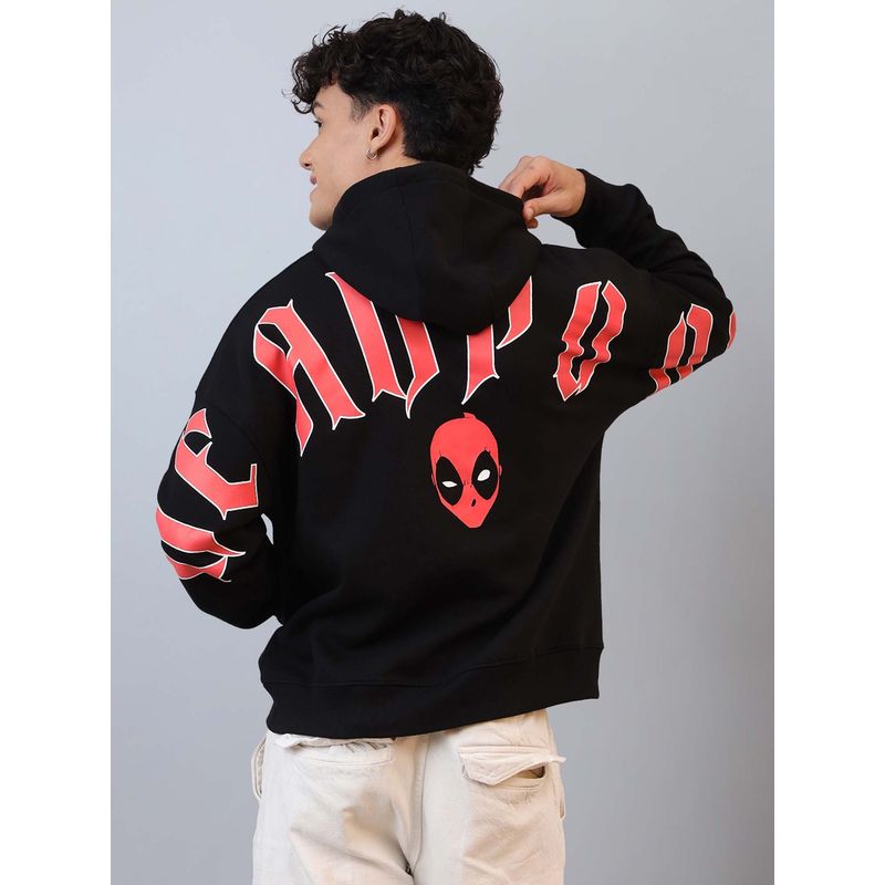 Free Authority Men Official Deadpool Graphic Printed Hoodies (S)