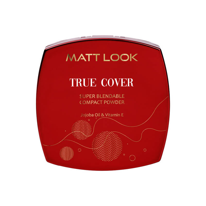 Matt look True Cover Super Blendable Compact Powder - Almond Beige