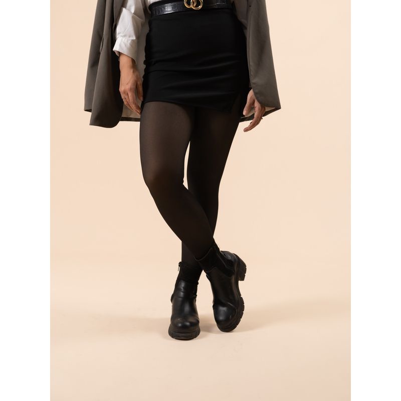 Shapercult Ultra Premium Thermal Fleece Stockings Black (XL)