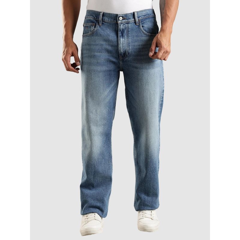 Tommy Hilfiger Mid-Wash Regular Fit Mid Rise Jeans (32)