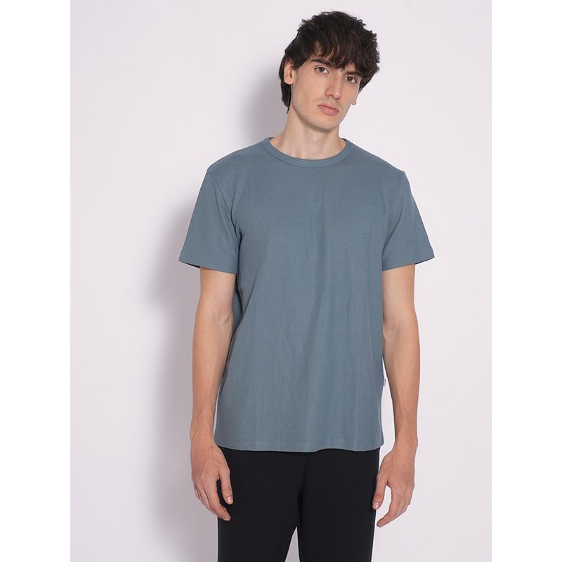 Selected Blue Organic Cotton T-Shirt (S)