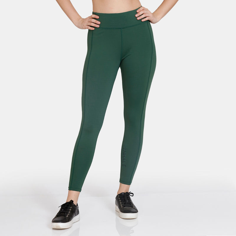 Zivame Zelocity Quick Dry High Quality Stretch Leggings Mountain View (S)