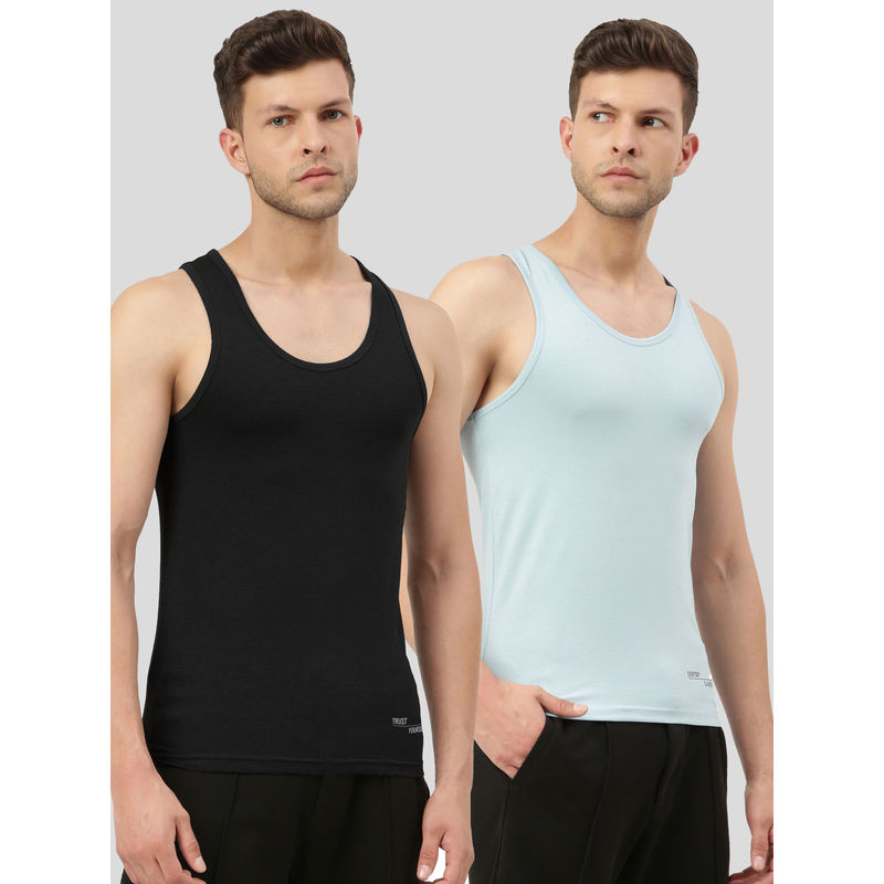 FREECULTR Twin Skin Bamboo Comfort Vest - Multi Color (Pack of 2) (L)