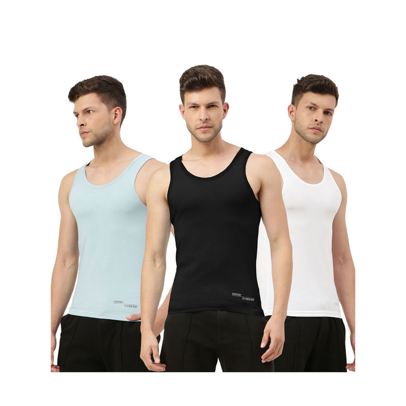 FREECULTR Twin Skin Bamboo Comfort Vest - Multi Color (Pack of 3) (2XL)