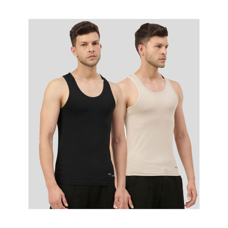 FREECULTR Twin Skin Bamboo Comfort Vest - Multi Color (Pack of 2) (2XL)