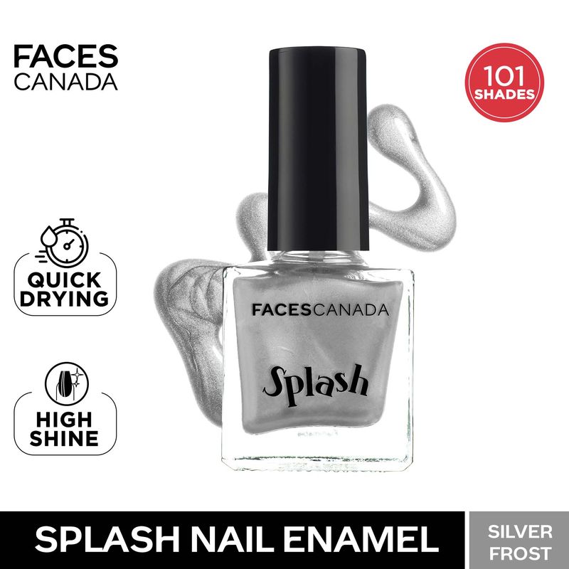Faces Canada Splash Nail Enamel - Silver Frost