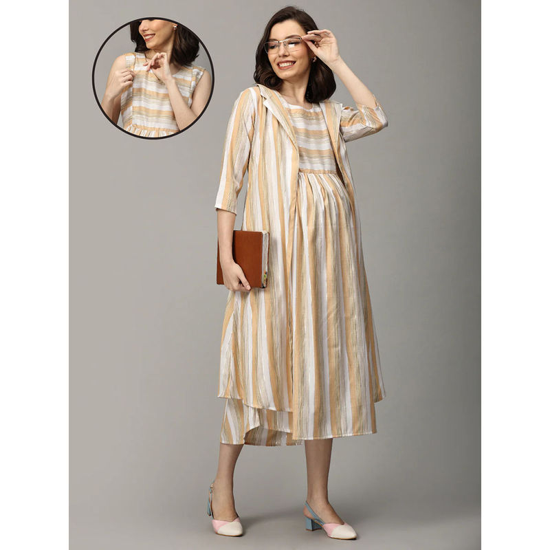 Peach Mirage Maternity and Nursing Dress main image 0