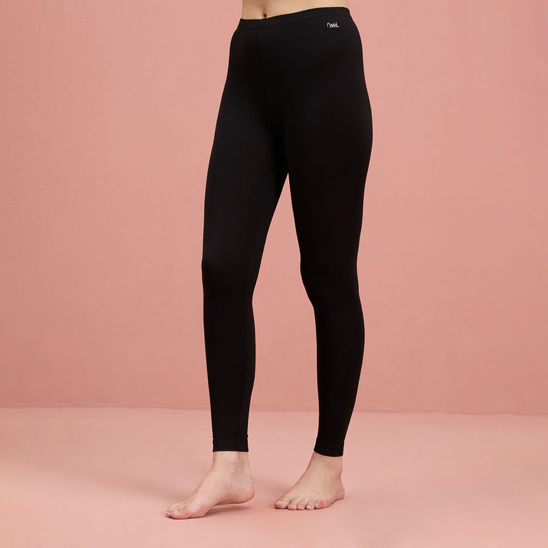 Ultra Light and Soft Thermal Leggings that stay hidden under clothes-NYOE06 Black (M)