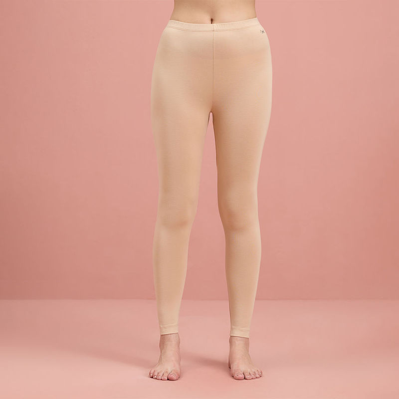 Ultra Light and Soft Thermal Leggings that stay hidden under clothes - NYOE06 Nude (XL)