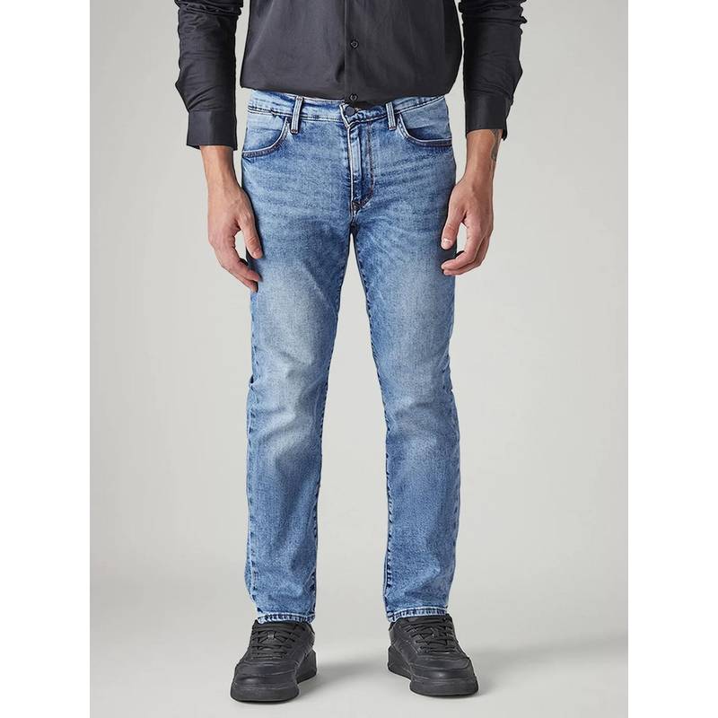 Levi's Blue Solid/Plain Casual Jeans (28)