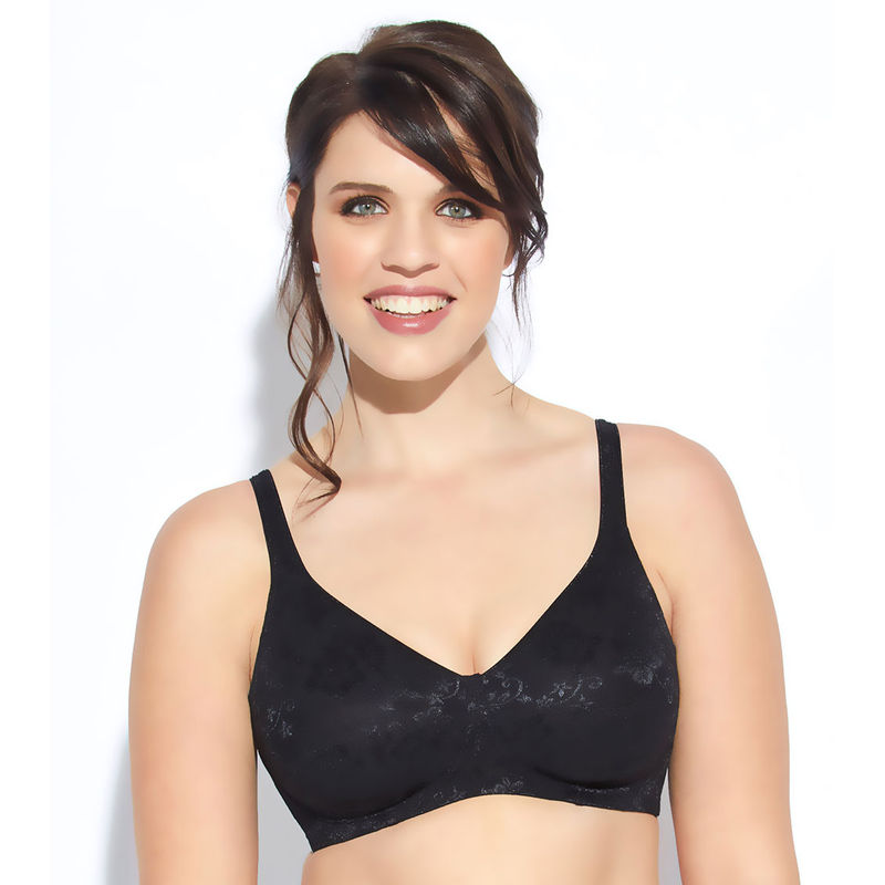 Buy Enamor F135 Minimizer Full Support Bra Non-Padded Wirefree High  Coverage - Black (34C) - F135 Online