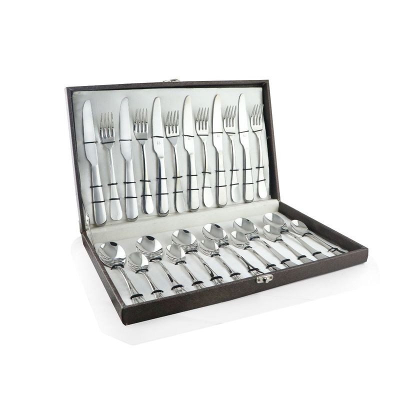 Buy FNS Victoria 24 Pc Cutlery Set with Box Packaging (6 Dinner Spoon
