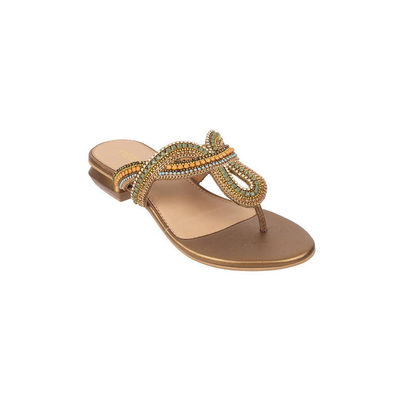 Metro Women Gold Flats (EURO 37)