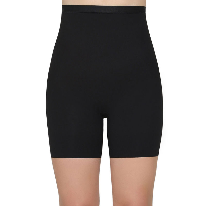 Wacoal Women's Shape Revelation High Waist Full Coverage Seamless Black Thigh Shaper (2XL)