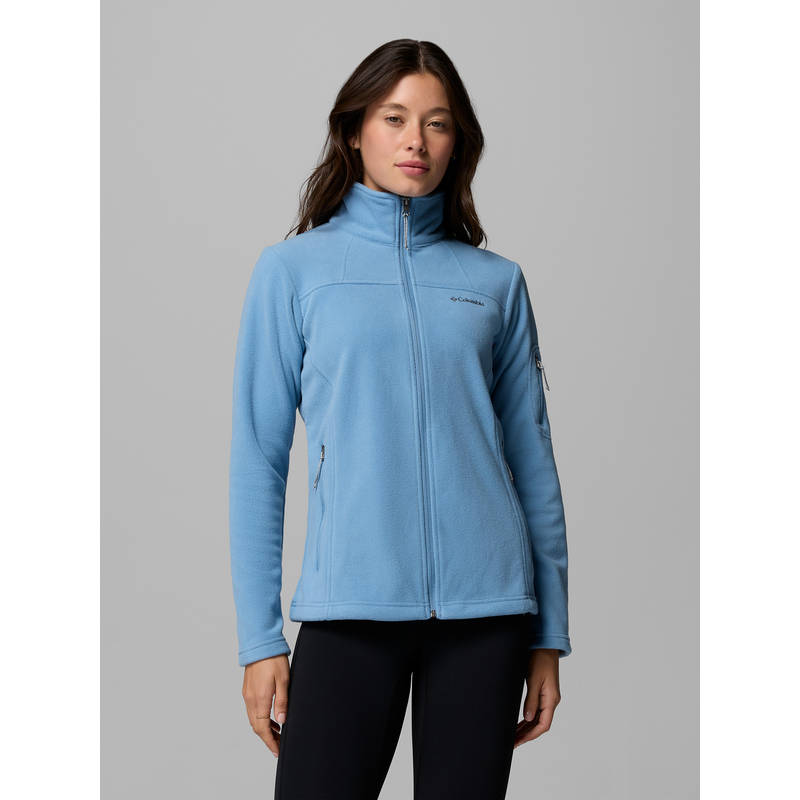 Columbia Women Blue Fast Trek II Hiking Trekking Fleece Jacket for upto 10°c (L)