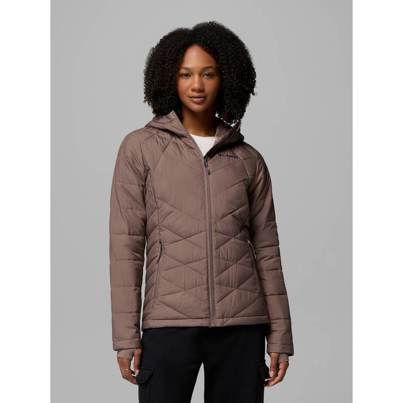 Columbia Women Beige Omni-Heat Reflective Heavenly Down Jacket for upto -10°c (L)