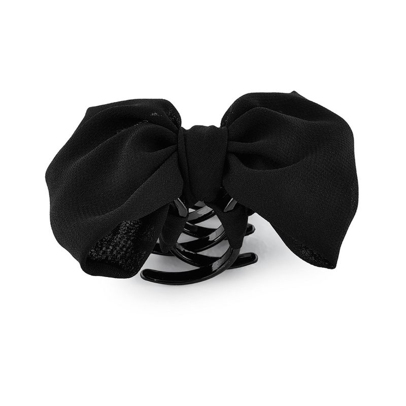 Accessorize London Women's Black Fabric Bow Hair Claw Clip Buy