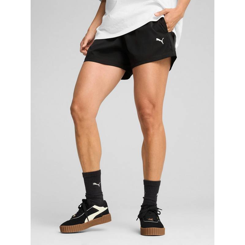 Puma Essentials Women's Moisture-Wicking Woven Shorts - Black (XL)