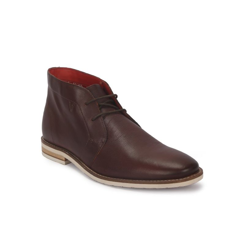 V8 by Ruosh Brown Solid-Plain Lace Ups (EURO 42)