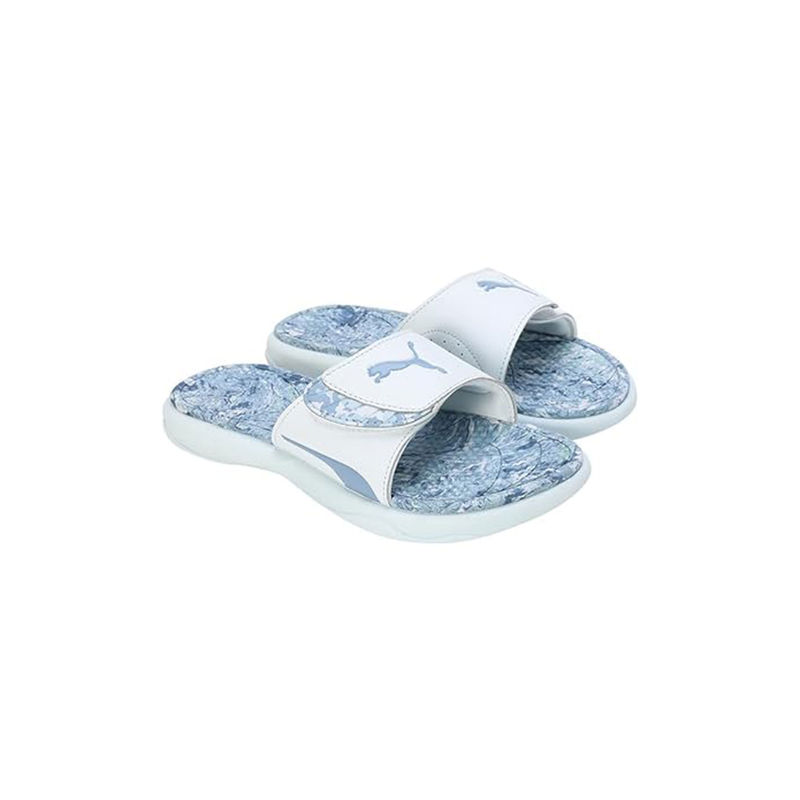 Puma Women Blue ROYALCAT COMFORT SOFTRIDE Sliders (UK 7)