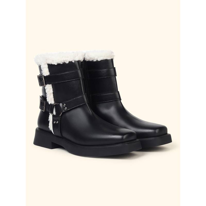 Yoho Women Black Boot 109 Casual Boots (UK 4)