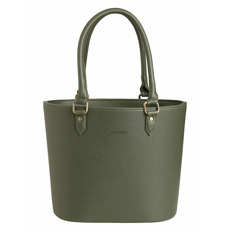 RASHKI OLIVA Olive Green Women Tote Bag