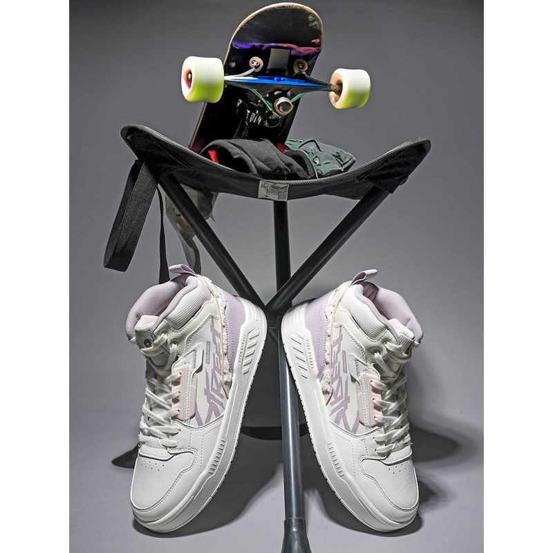 Xtep Split-layer Deconstruction Elements Classic Casual Skateboard Shoes For Women (EURO 35)