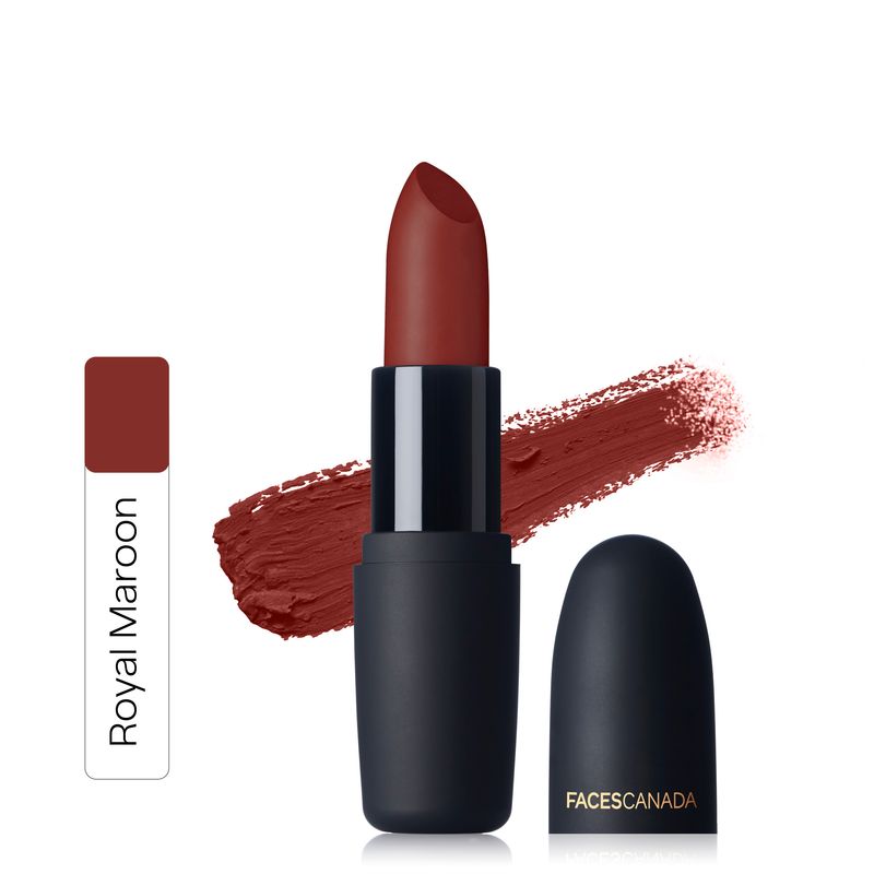 Faces Canada Weightless Matte Finish Lipstick Royal Maroon 16 Buy Faces Canada Weightless Matte Finish Lipstick Royal Maroon 16 Online At Best Price In India Nykaa Red dahlia matte liquid lipstick. faces canada weightless matte finish lipstick royal maroon 16