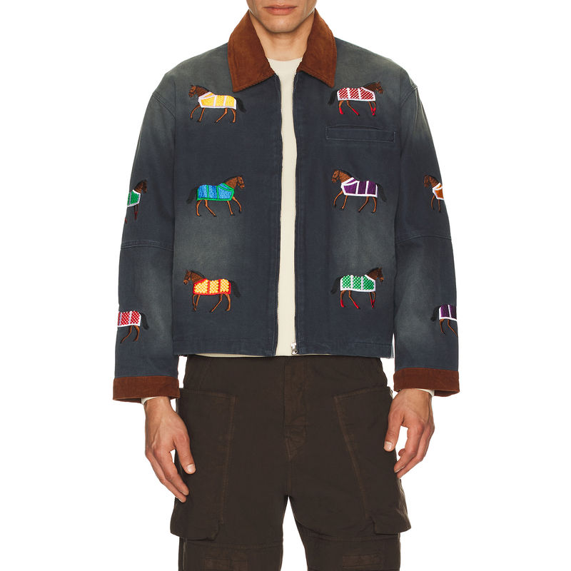 Found Lariat Horse Embroidered Work Jacket (XXL/2X)