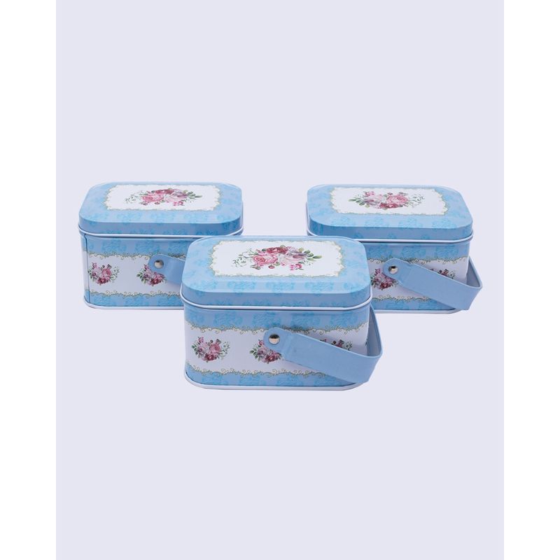 Floral tin box hotsell