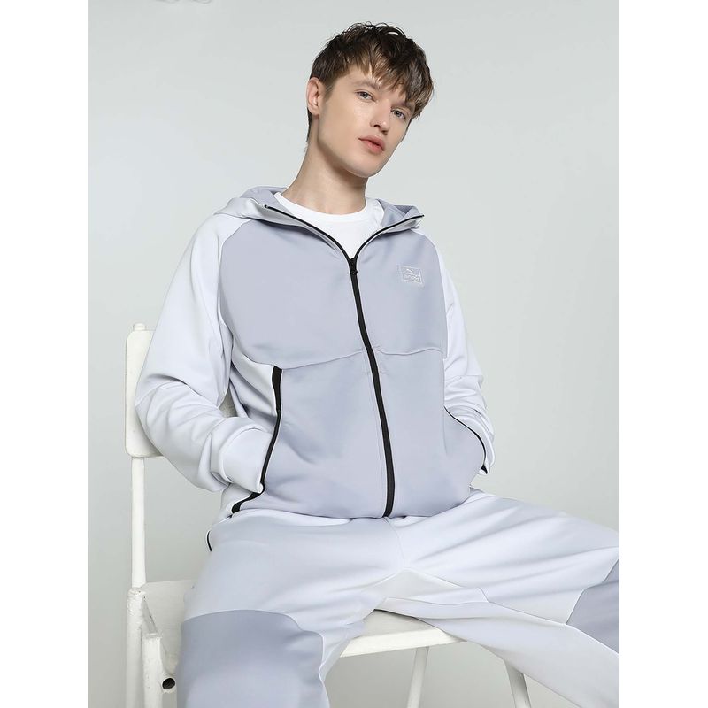 Buy Puma X One8 Men Grey Full Zip Hoodie Online