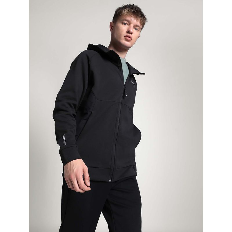 Puma TECH Men Black Full-Zip Hoodie (M)