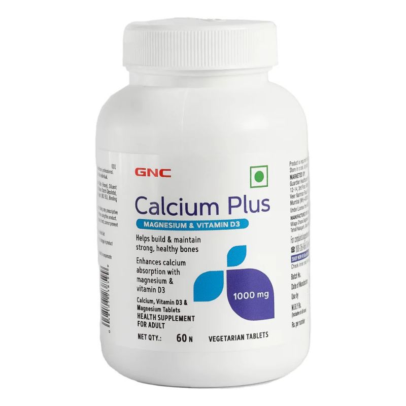 GNC Calcium Plus Magnesium And Vitamin D3 Vegetarian Tablets