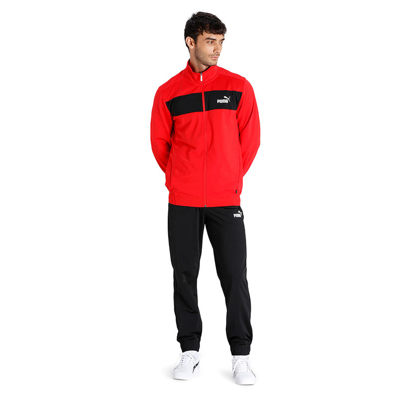 Puma Poly Mens Red Casual Track Suit