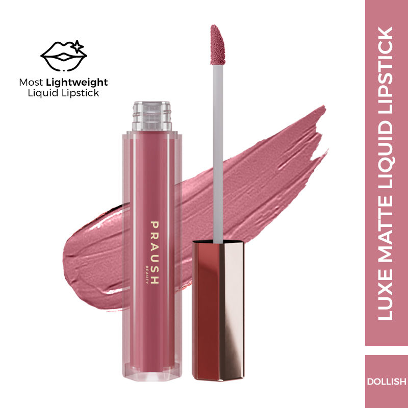 Praush Beauty Luxe Satin Liquid Lipstick - Dollish