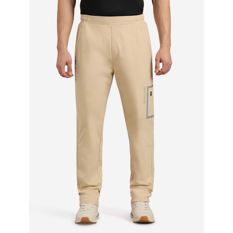 SKECHERS Airy Traveller Fleece Trackpant - Beige (M)