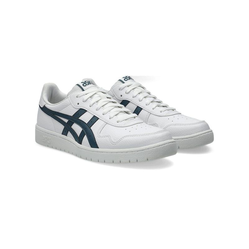 ASICS White Synthetic Leather Round Toe Sneakers (US 7)